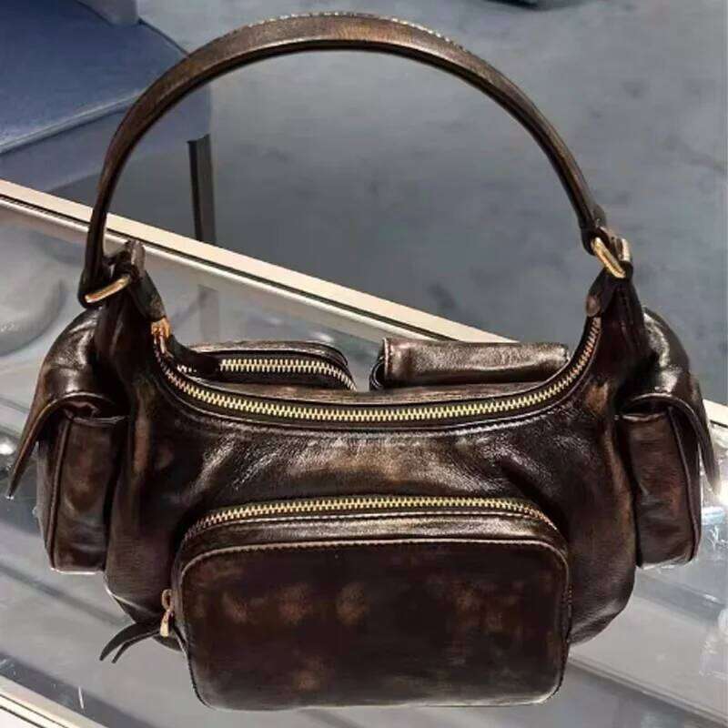 Annmouler Design Hobo Multi Pocket Locomotive New Single Shoulder Underarm High Capacity Women Bag