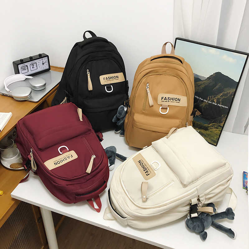Large Capacity Backpack For Men And Women High Quality Casual Campus School Bag Korean Sports Backpack For Middle And High School Students