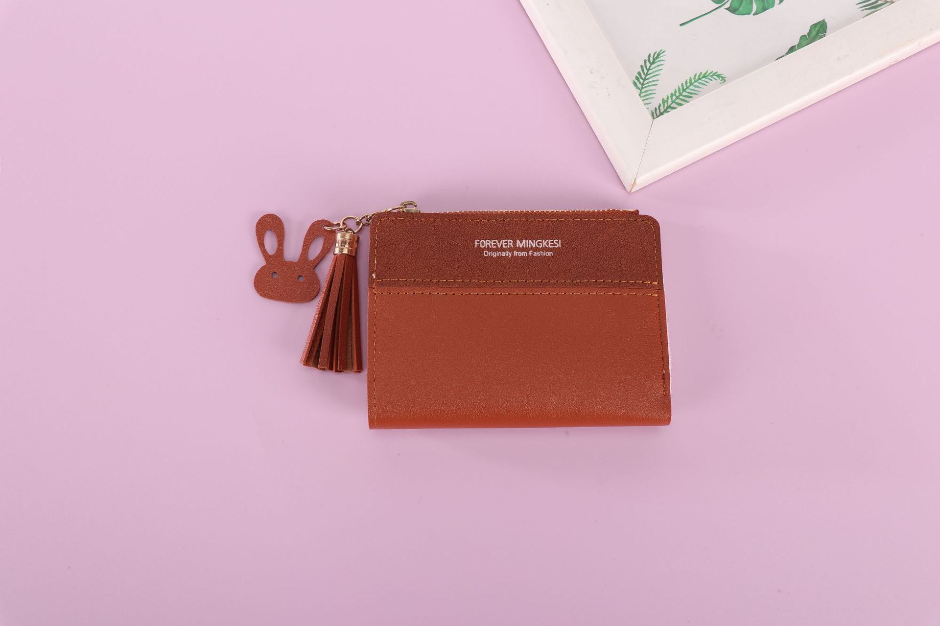 Free Shipping 2025 New Designer Bag Fashion New Women's Short Wallet Zipper Rabbit Coin Purse Female Student Korean Style Fashion Multiple Colors