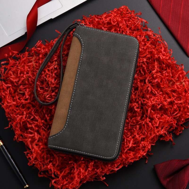 2025 New Men's Long Wallet Multifunctional Clutch Large Capacity Personalized Zipper Coin Purse Phone Bag
