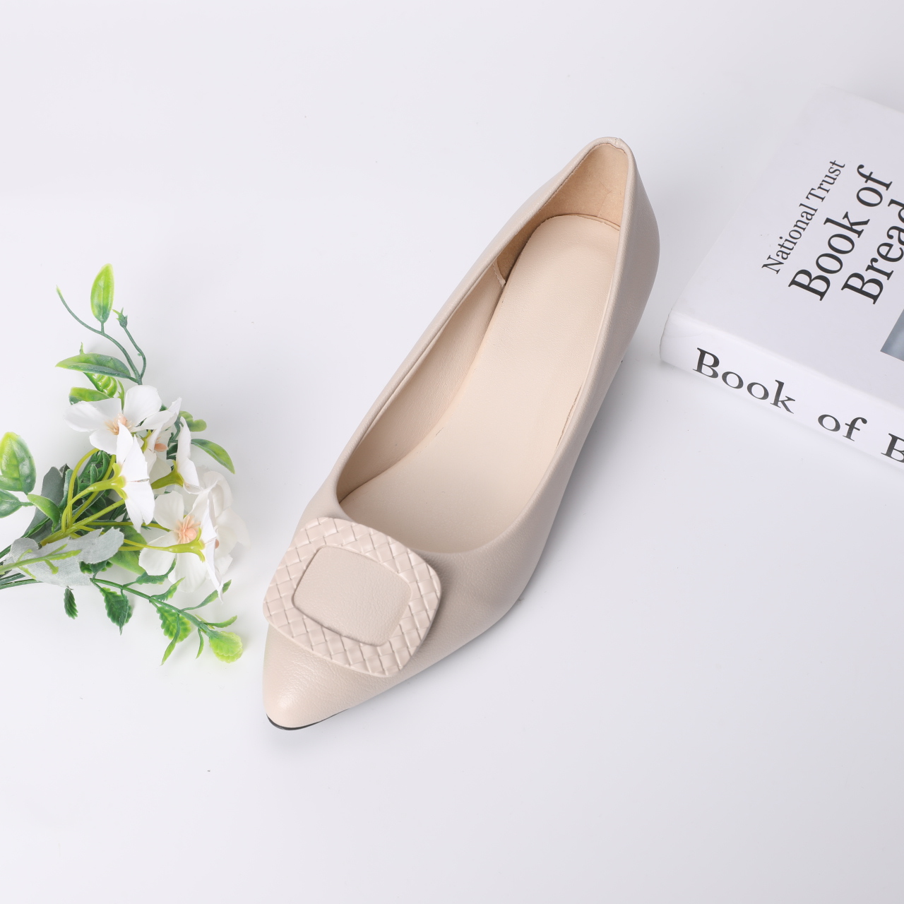 3098-Women's pointed-toe flats, comfortable and casual one-legged flats, suitable for walking, driving, and office formal wear
