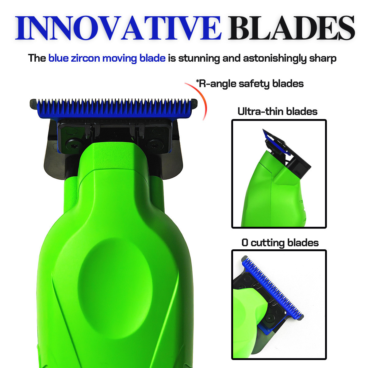 BRDCLIP 9000 RPM Blue Blade BRD-9615 Professional Engraving Trimmer Salon 10W High Power Hair Clipper 240929
