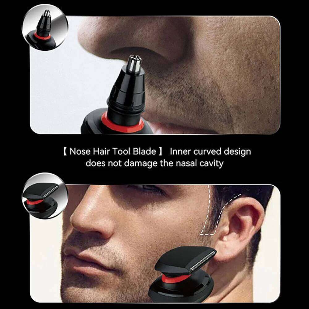 Kemei Mens Electric Razor Rechargeable Rotary Shavers Floating Shaving 5 Blades Bald Head Gifts For Husband Boyfriend