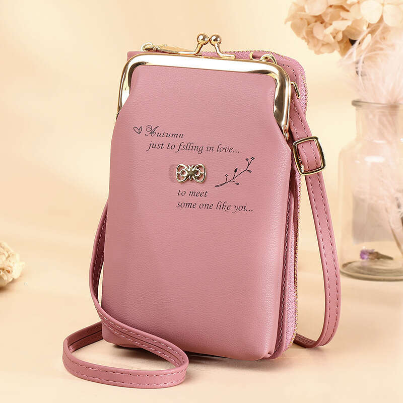 Hot Selling Mobile Phone Korean Style Crossbody Shoulder Small Bag Fashion Multifunctional Women's Embroidered Wallet