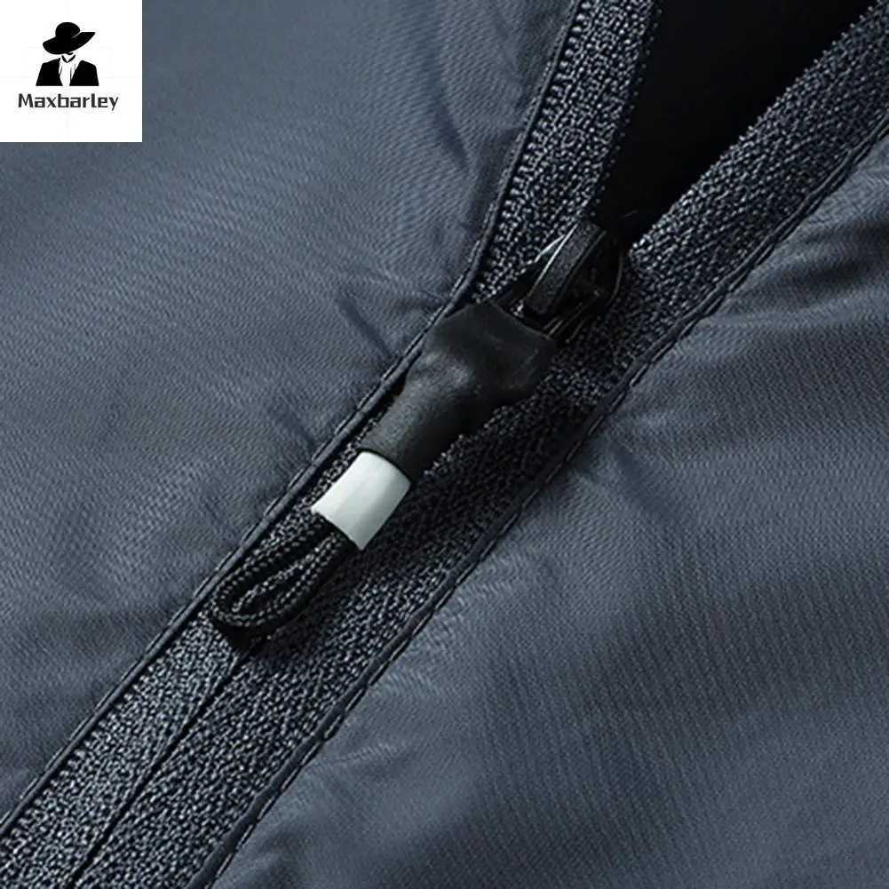 Running Jacket Ultra Light Mens Summer Casual Zipper Placket Soft Skin Windbreaker Street Motorcycle Fishing Sunscreen Suit W250623