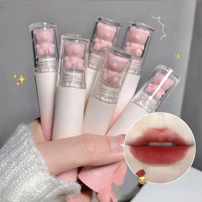 Cute Lip Glaze Girl Chestnut Pink Lip Mud Korean Makeup Girl Lip Gloss Makeup Cosmetics Velvet Waterproof Lipstick XJ250623