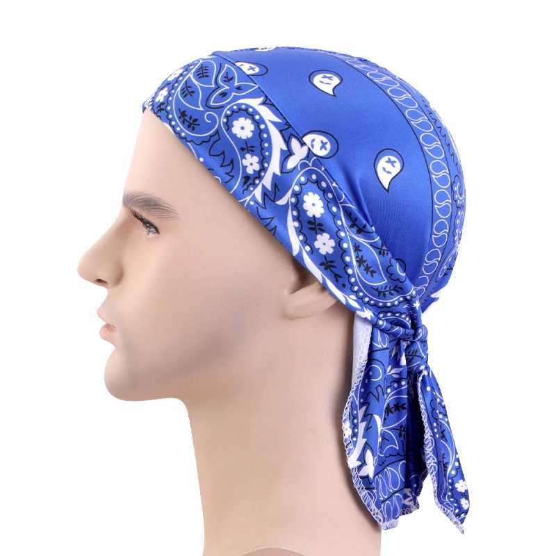 Unisex Women Men Paisley Print Motorcycle Wrap Biker Hat Bandana Headscarf Skull Cap Hat Headscarf Skull Cap Hat Head Wrap Durag M250623