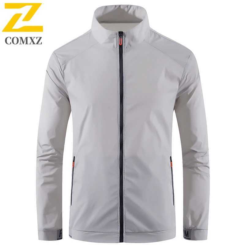 Mens Thin Jacket 2025 Summer New Ice Silk Breathable Quick Drying Sports Top Casual Outdoor Fishing Stand Up Collar Coat 4XL W250623