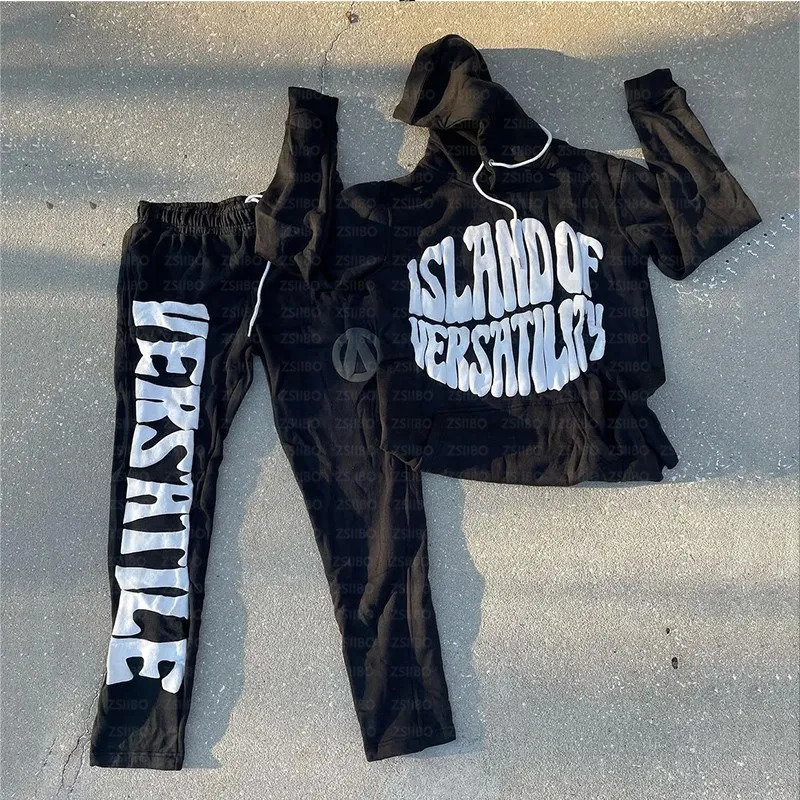 2K Streetwear Hoodie Sweatshirt Letter print Graphic Hoodie Autumn Harajuku Anime Hooded Pullover Hip Hop Hipster Women Men Top 250617