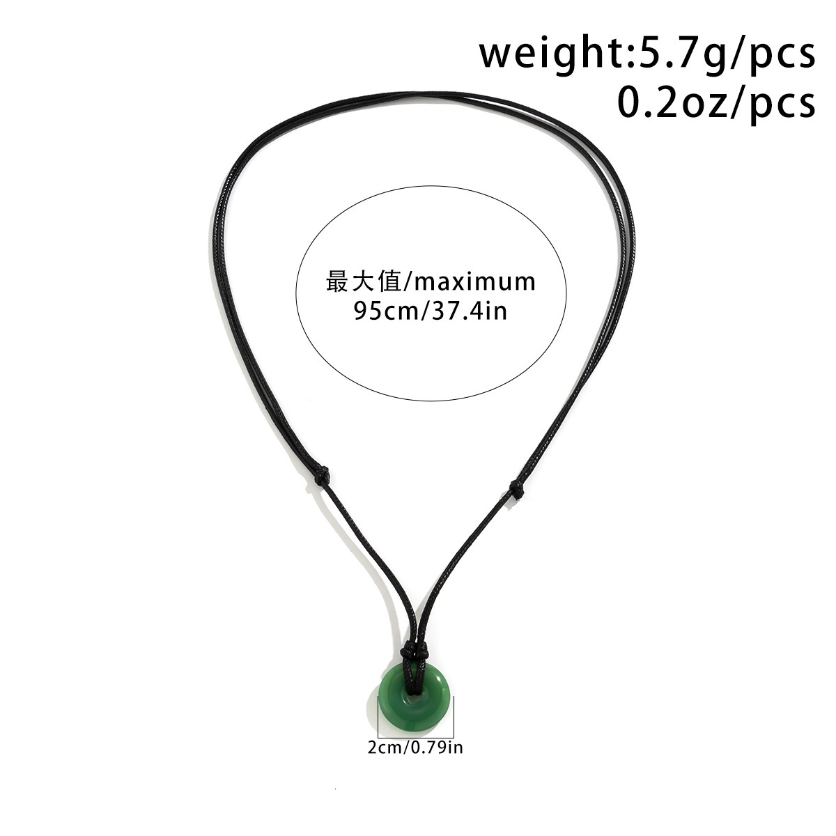 Jewelry Pull Glass Peace Buckle Versatile Clavicle Chain Sweet Cool Wax Line Large Tree Niche Necklace for Women