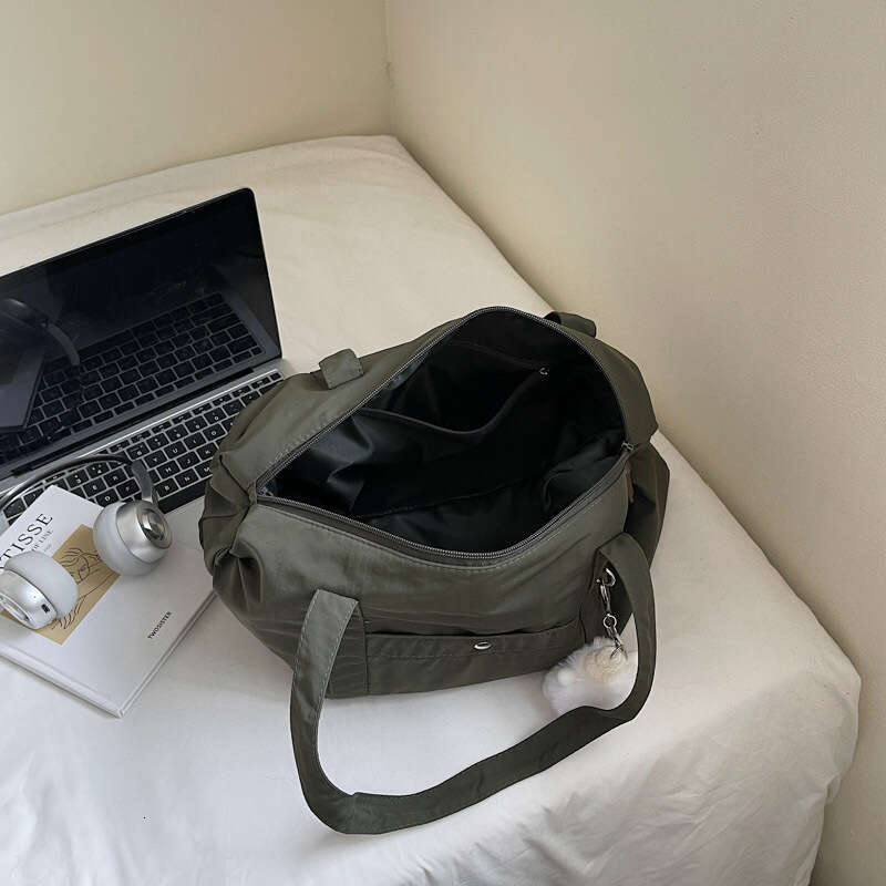 Lightweight Large Capacity Waterproof Wrinkle-Resistant Daily Commute Class Short Trip Nylon Tote Simple Trendy Shoulder Bag