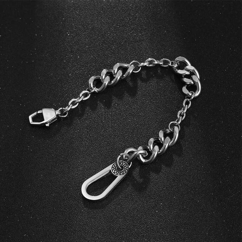 IMI Thick Chain Hip Hop Bracelet Unisex Patchwork Niche Design Trendy Men and Women Cuban Hand Jewelry YL481