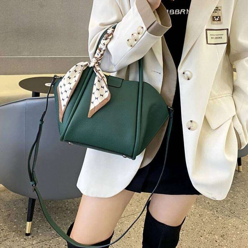 Luxury Bag YANATARI Genuine Handbag Leather Minimalist Crossbody Women Female Shoulder Bag Cowhide Vintage Bag