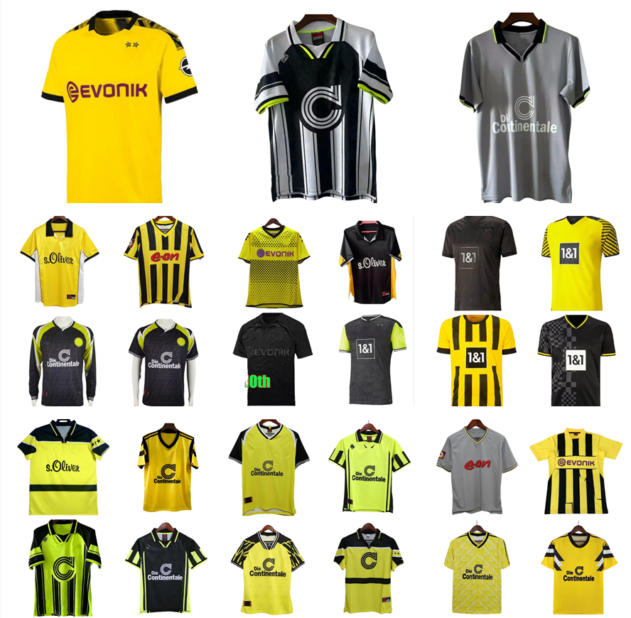Dortmund REUS RICKEN Moller Retro Soccer Jerseys 1988 1989 1994 1995 1996 1997 1998 2000 2001 2011 2012 2013 88 89 94 95 96 97 98 99 00 01 02 11 12 13 vintage football shirt