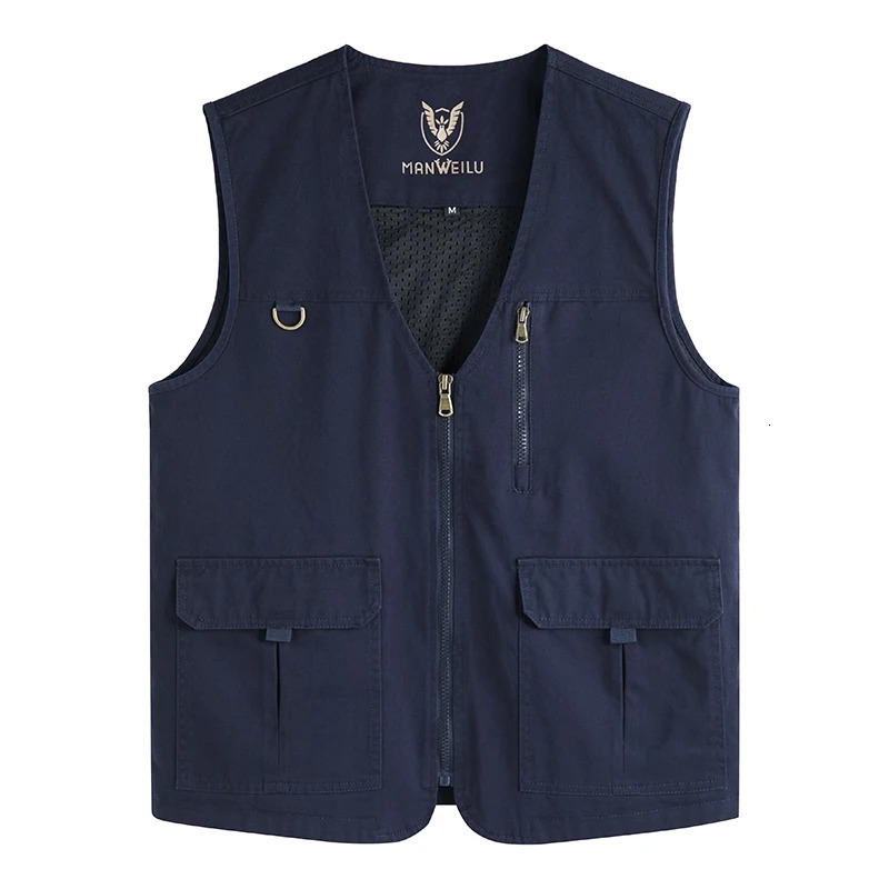 Large Size 8XL Outdoor Leisure Vest Mens Multi-Pocket Breathable Outdoor Sports Coat High-Quality Leisure Vest Men 250617