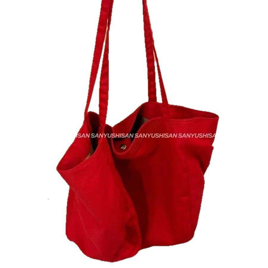 New Korean Single Shoulder for Women, Versatile Large Capacity Canvas College Student Artistic Style Class Bag, Commuter Bag