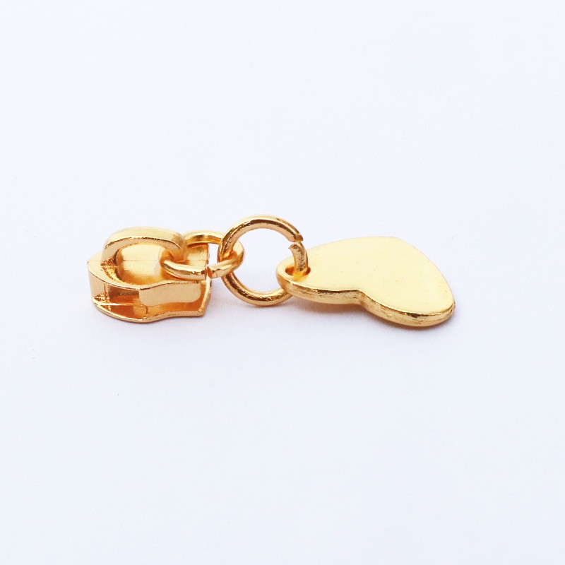 5 Heart shaped Zipper Head Pulling Head Pulling Lock Brand Zipper Accessories Pulling Piece Box Bag Handbag Metal Zinc Alloy factory direct sales