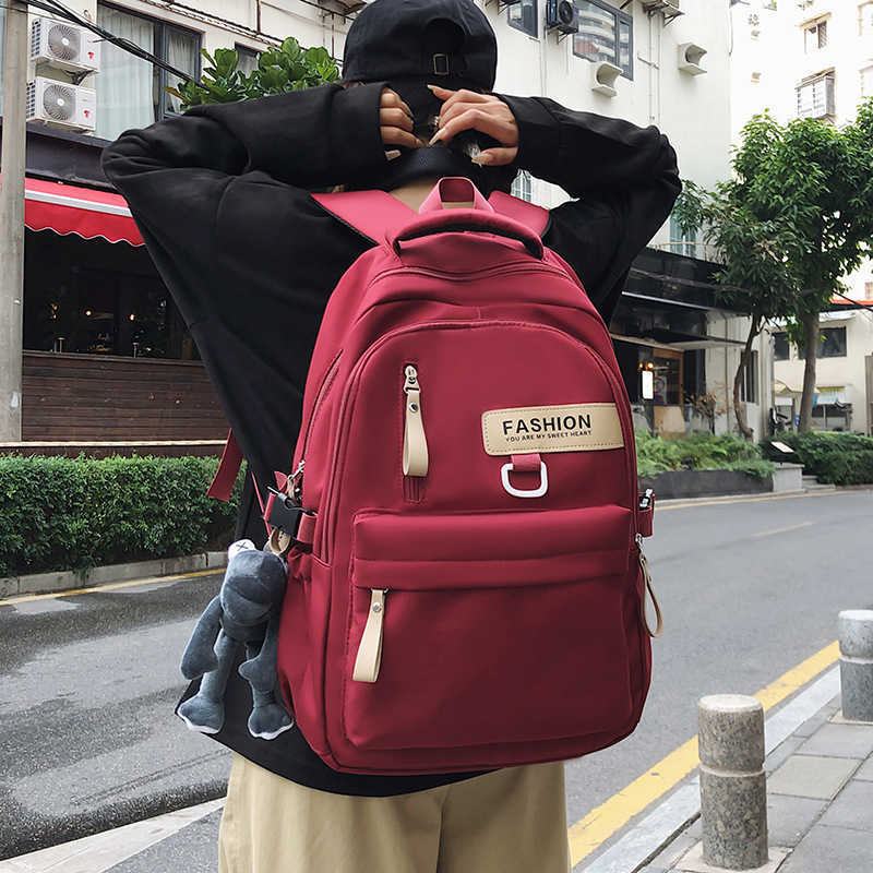 Large Capacity Backpack For Men And Women High Quality Casual Campus School Bag Korean Sports Backpack For Middle And High School Students