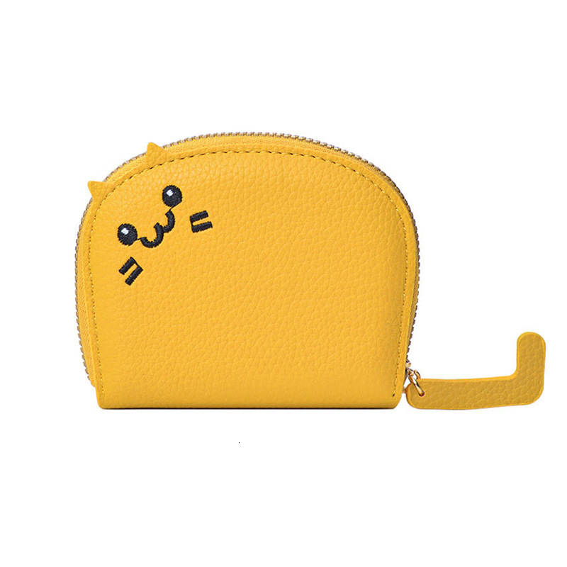 Free Shipping 2025 New Designer Bag Cat Card Holder For Women Compact And Cute Multi-card Slot High-end Cartoon Coin Purse