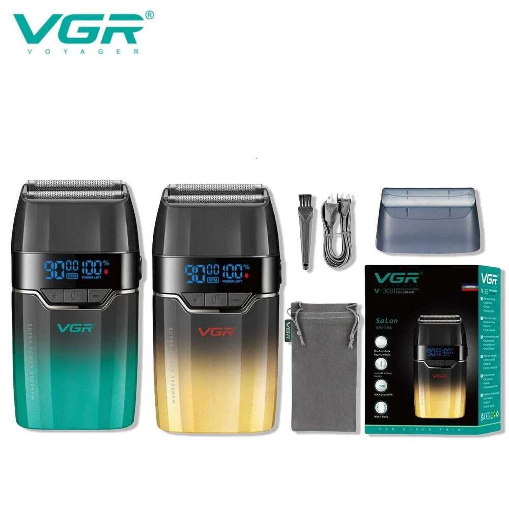 VGR Professional Beard Trimmer Electric 9000 RPM Razor Reciprocating Shaving Hine Portable Shaver For Men V-308