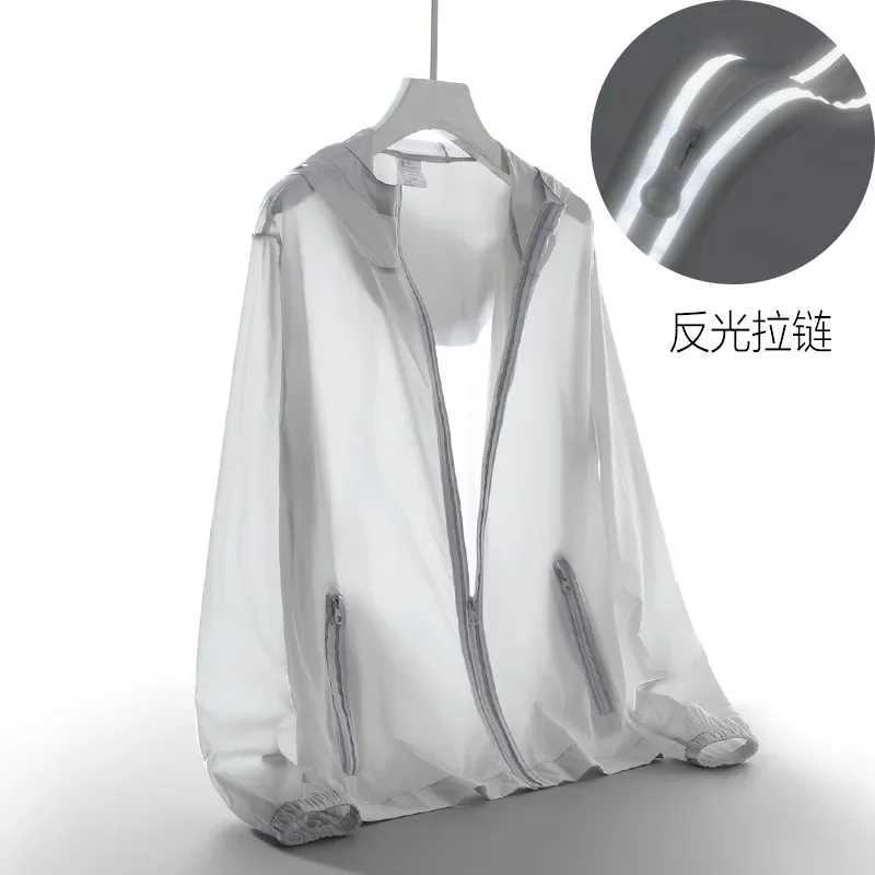Summer 50+ UV Sun Protection Mens Clothing Skin Coats Breathable Cooling Nylon Silk Hooded Windbreaker Men Casual Jackets 8XL W250623