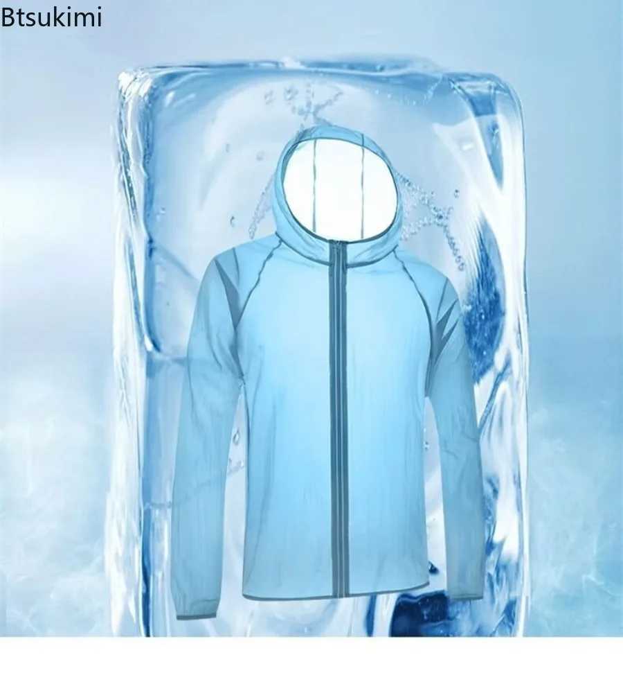 2025 New Mens Cool Breathable Sun Protection Clothes Ultrathin Quick-drying Outdoor Hiking Casual Hooded Couple Sunscreen Coats W250623