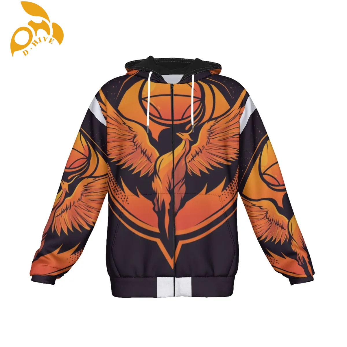 Free Shipping customized definition oversize Men's women's hooded sweatshirt printed fashionable casual street wear zipper cotton hooded swe