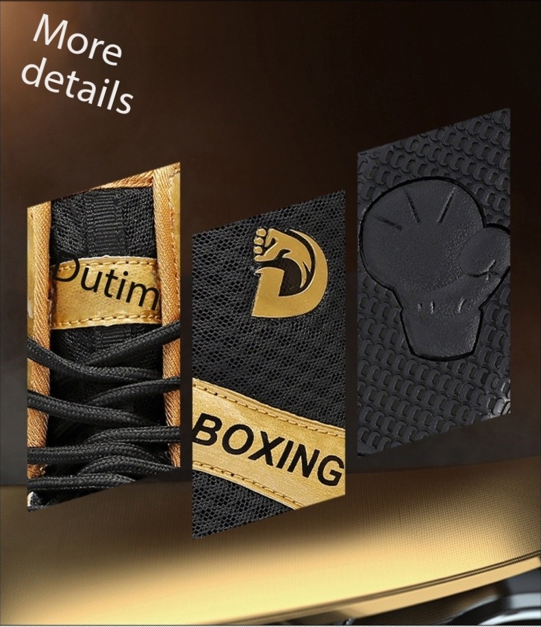 Men's Professional Boxing Shoes, Professional Muay Thai Shoes, Sanda Training Shoes, Combat Shoes, Free Kickboxing Shoes, Competition Wrestling S