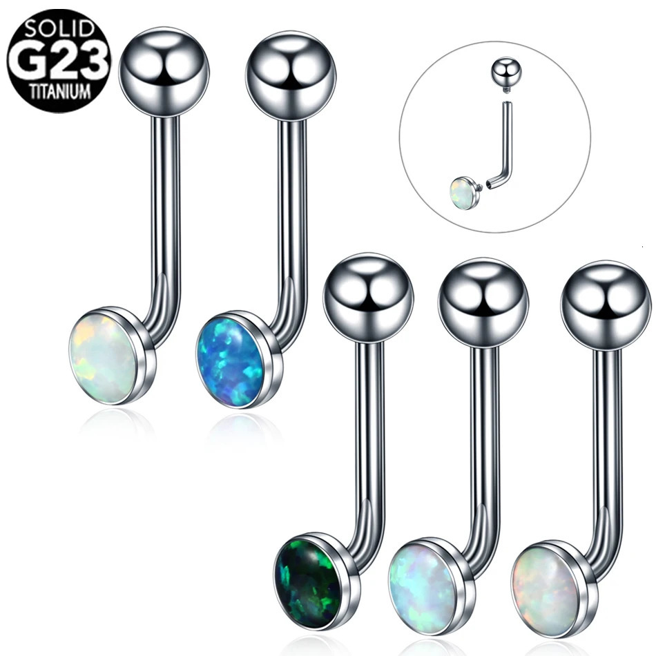 1PC Christina Vertical Hood Piercings Flower Lip Rings Opal Sexy VCH Eyebrow Jewelry 250613