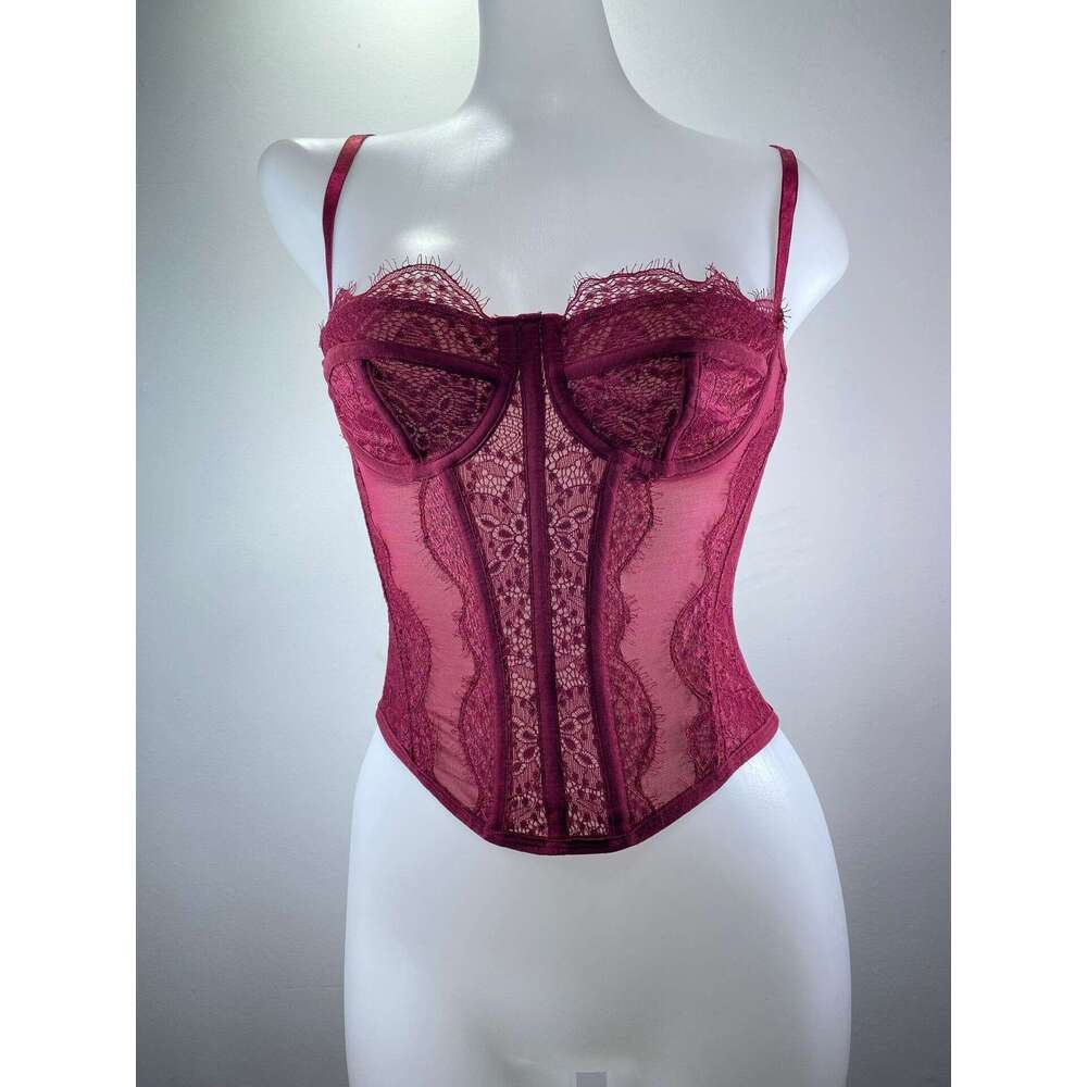 American Style Lace Embroidery Fishbone Nylon Sexy Tube Top Strap Hollow Out Backless Outerwear Bra for Women 2025 New Elegant Unique Clothing