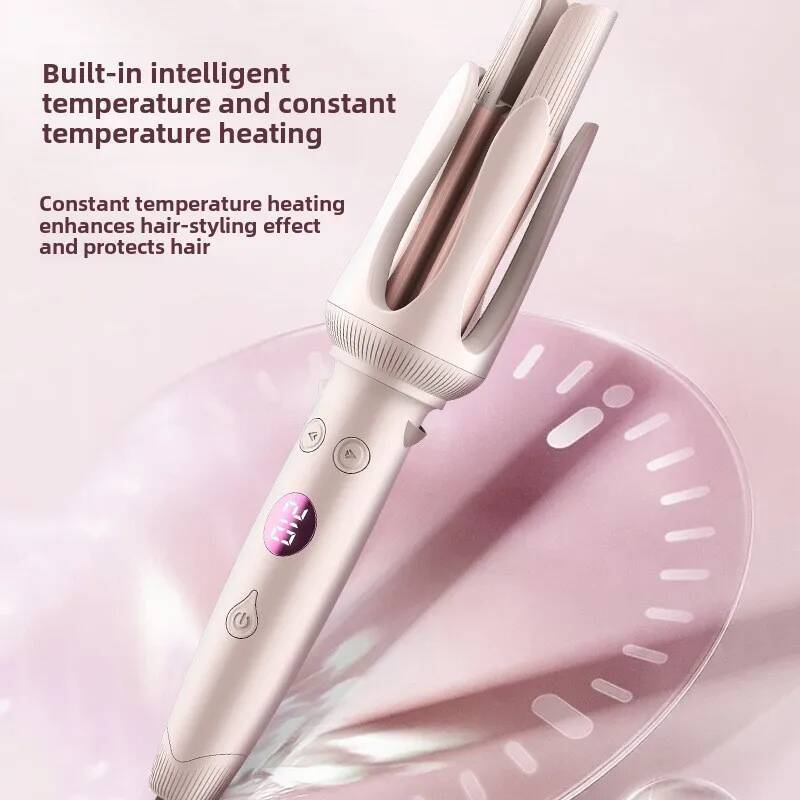 Advanced Iron New Hair Curler with LED Display Anti-Tangle & Auto-Off Protable Curling Wand for Home and Travel Use