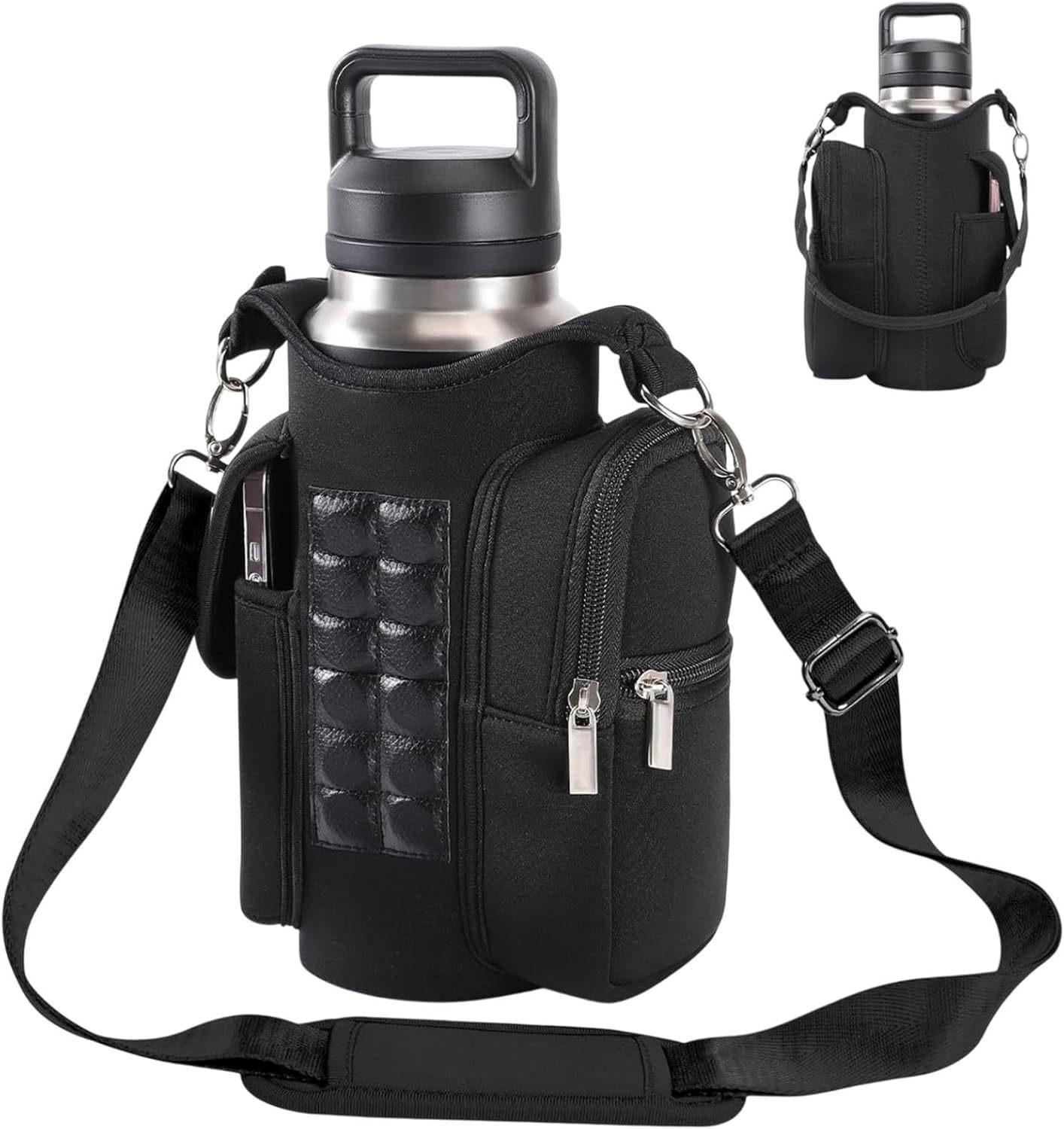 Magnetic fitness bag water bottle holder gym magnetic bag company magnetic cross body fitness bag for gym travel work and exercise 241209