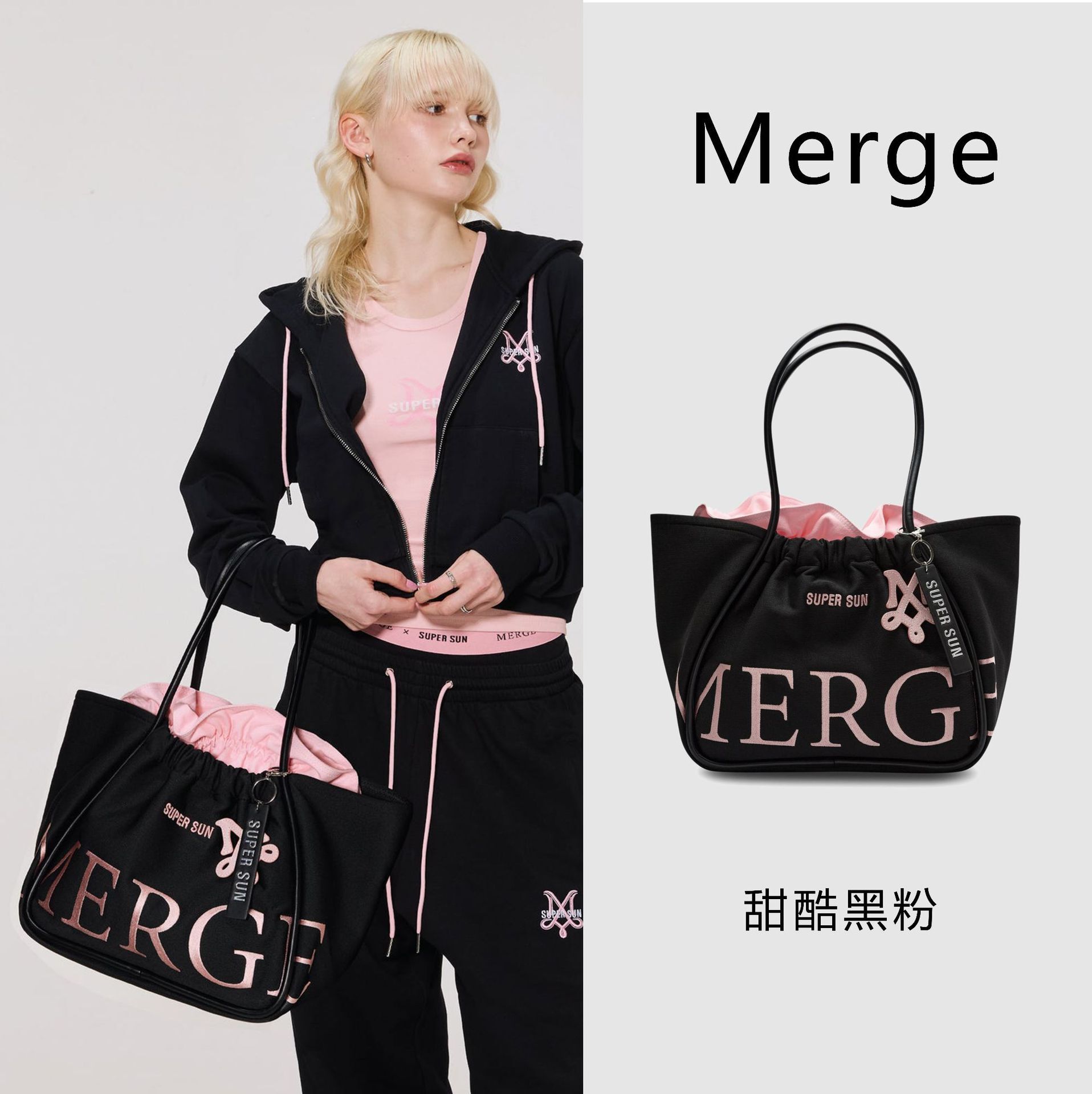DHAL Thai Brand Merge Tote Large Capacity Commuter Handbag designer bags Co-branded Abina Fashion Single Shoulder Underarm Bag