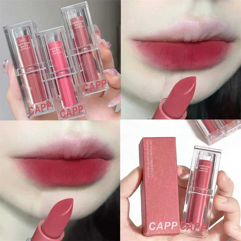 Transparent Acrylic Lipstick 6Colors Lip Stick Sexy Woman Velvet Matte Lipgross Tint Long Lasting Waterproof Lip Makeup Cosmetic XJ250623