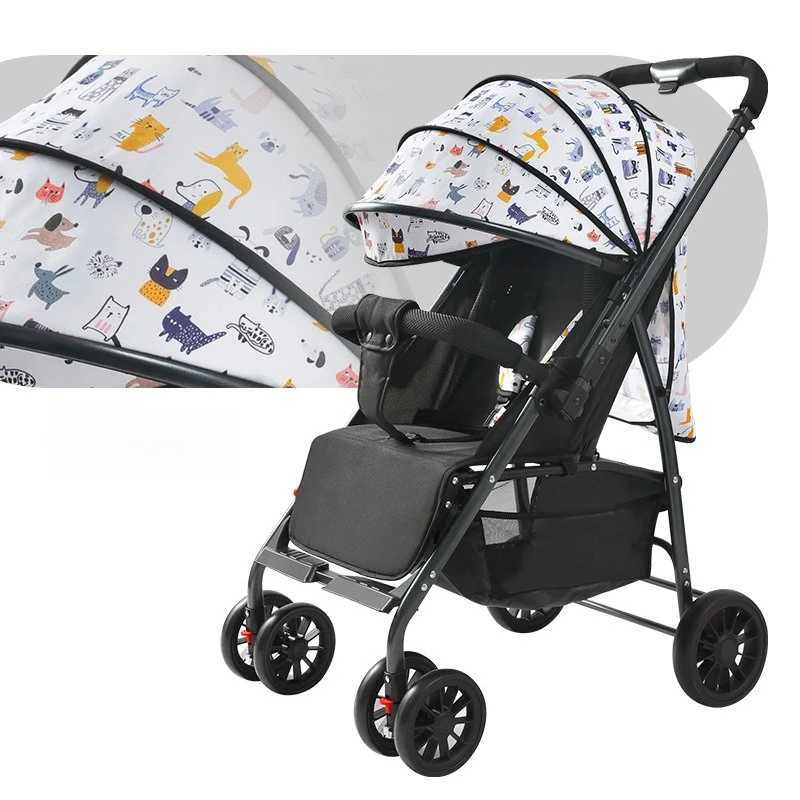 2025 New Two-way Push Baby Stroller One-hand One-button Foldable High-view Lightweight StrollerXJ250623