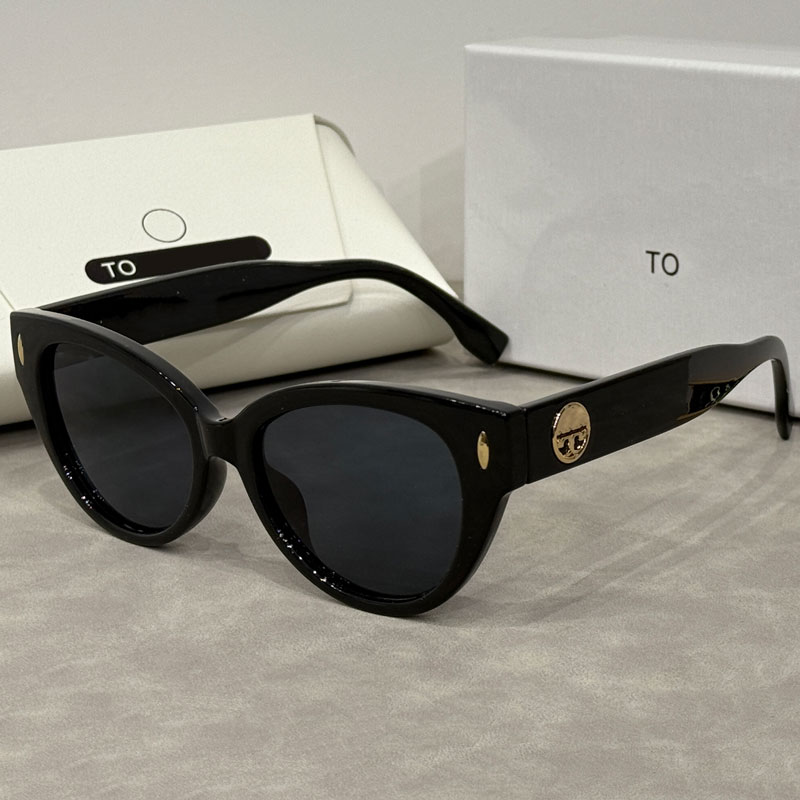 Luxury designer sunglasses Women Cat Eye Sunglasses frame Fine flat lenses Beach Sun Glasses Retro Frame