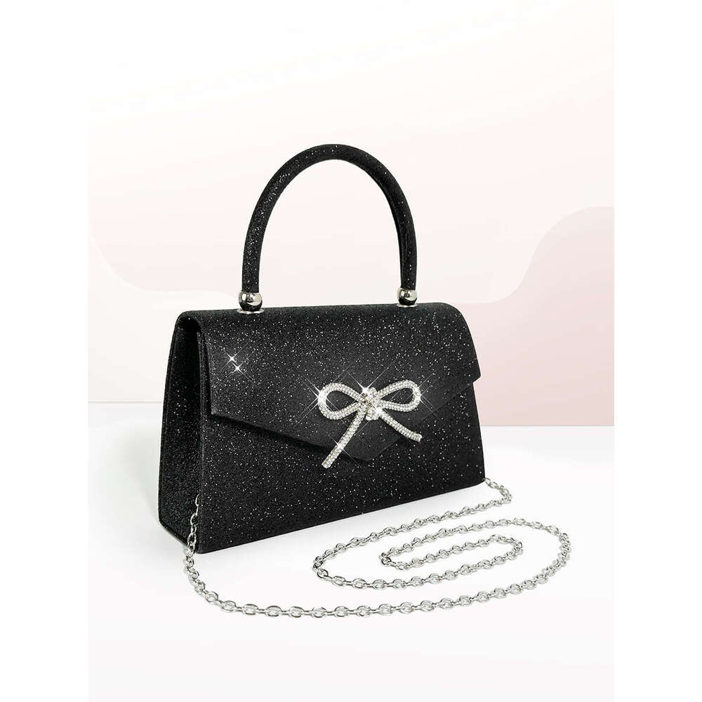 2023 New Rhinestone Bowknot Versatile Handbag High-end Niche for Women Evening Bag