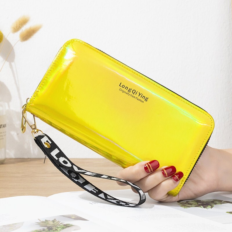 Free Shipping 2025 New Designer Bag Laser Long Wallet For Women New Multifunctional Ladies' Wallet Large Capacity Phone Bag Multi-card Slot Clutc