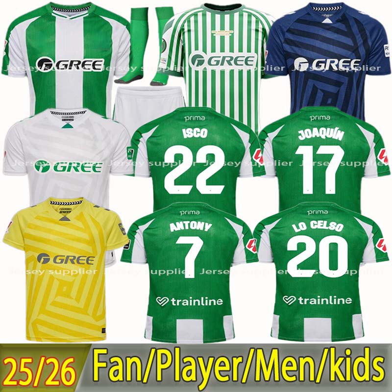 2025 26 ReAl BeTis new Soccer Jerseys kids kits ANTONY ISCO JOAQUIN JUANMI FEKIR B.IGLESIAS AYOZE special edition L.HENRIQUE LO CELSO Fans & Players Football Shirts Men