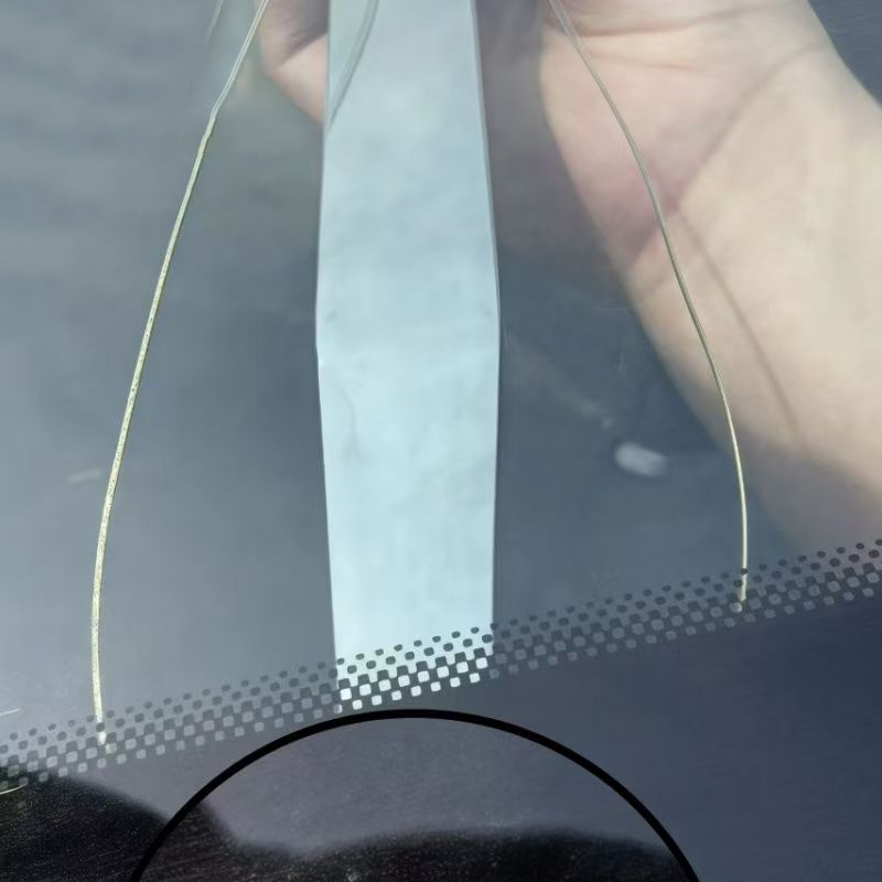 Automotive glass disassembly threading tool, extended threading, pull-out threading