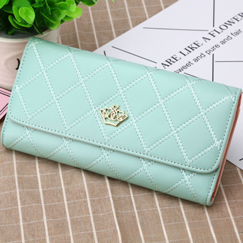 Free Shipping Designer Fashion Wallet Women's Large Capacity Luxury Mesh Handbag New Mobile Phone Bag Student Zero Wallet Long Multi Slot Card Ba