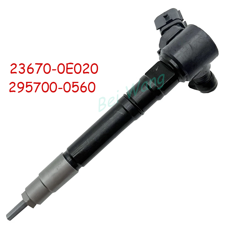 23670-0E020 diesel fuel injector 295700-0560 236700E020 is suitable for Toyota Fortuner Hilux Revo 2.4L 2GD