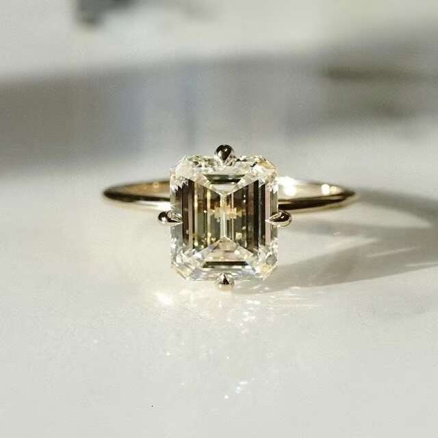 Brilliant Moissanite Engagement Ring a Sparkling Alternative to Diamonds