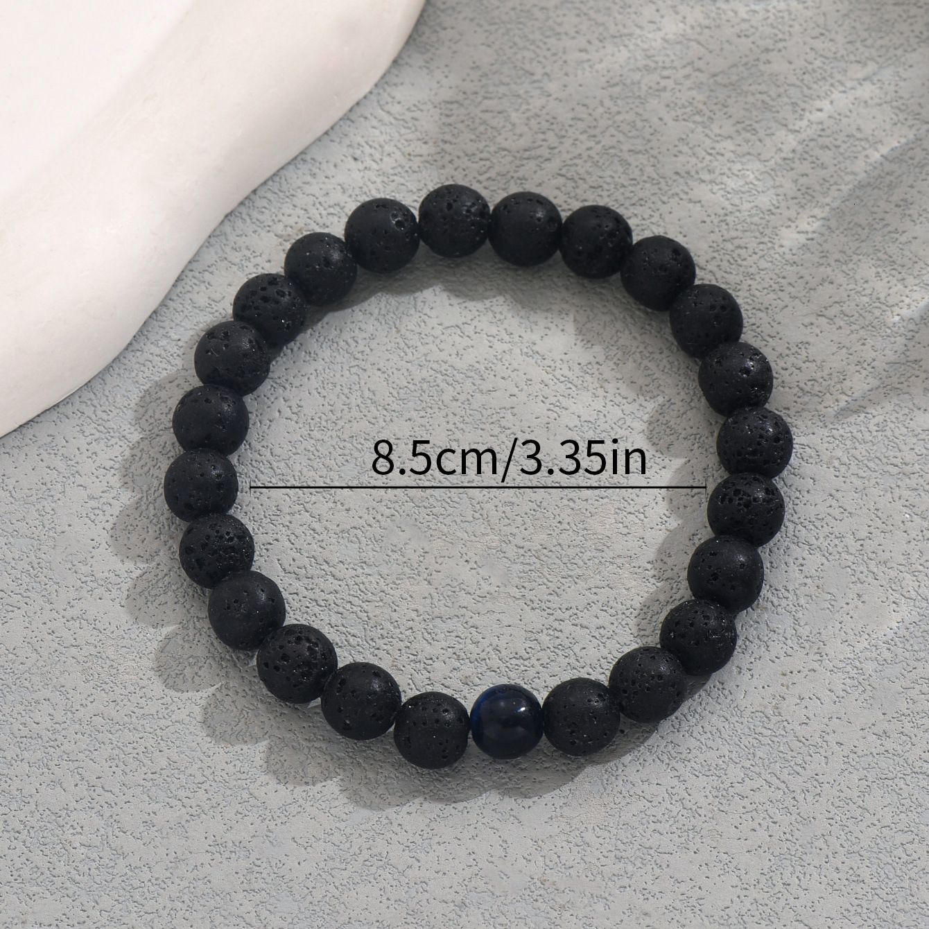 Simple Handmade Woven Beaded Unisex Natural Stone Bracelet