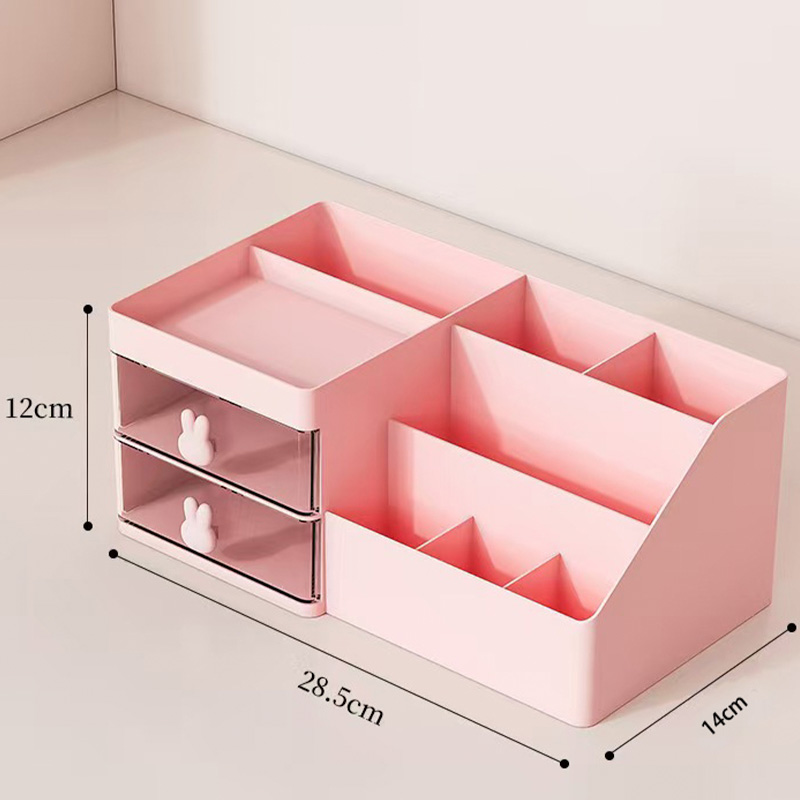 cute rabbit ear drawer box optimal for office and study storage