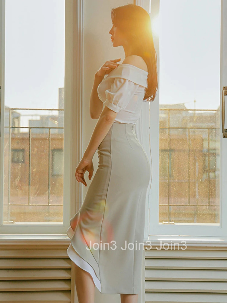 Fashion Summer Sexy 2 Pieces Outfits Elegant Office Women Chic Formal Short Tops Shirt Blouse Midi Skirt Mujer Slim Set Street