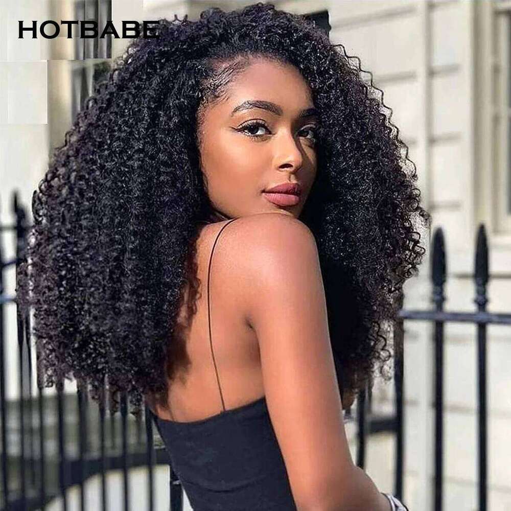 400 Kinky Curly 13x6 HD Frontal Glueless Human Hair Wear And Go Preplucked High Density 360 Full Lace Wig