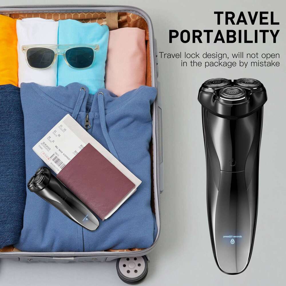 ENCHEN Blackstone3 Electric Rotary 3D Shaver 100% Waterproof With Pop-Up Precision Trimmer And Type-C Quick Charging