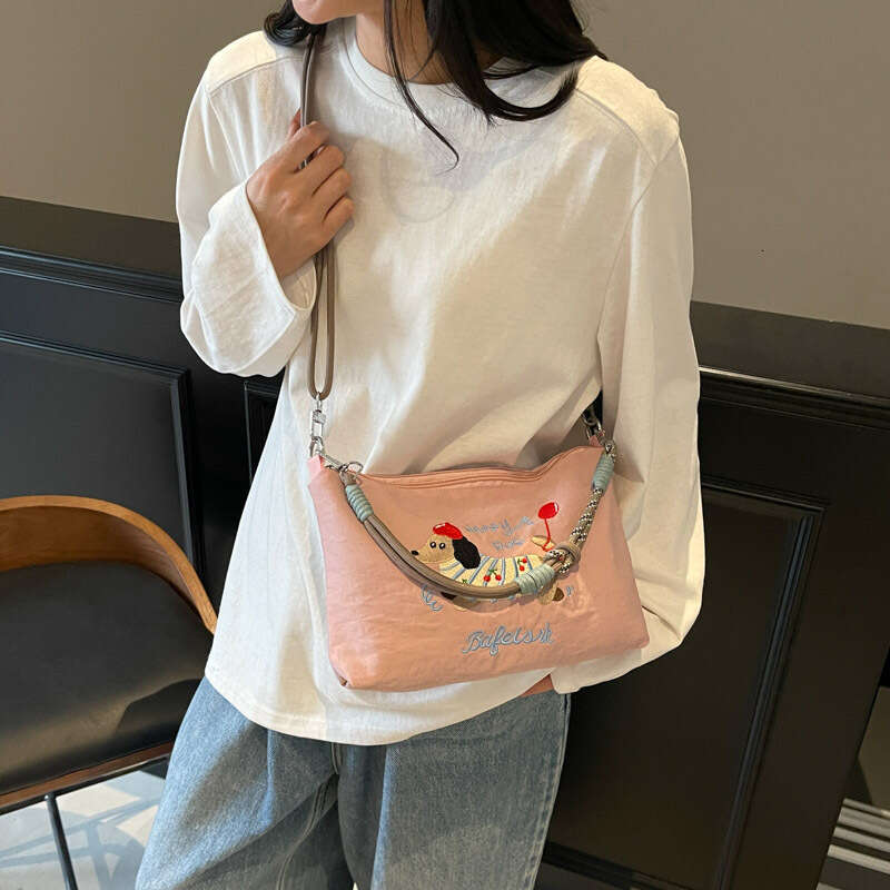 2025 Summer New Fashionable Niche Design Small Square Trendy Simple Women's Unique Shoulder Crossbody Bag