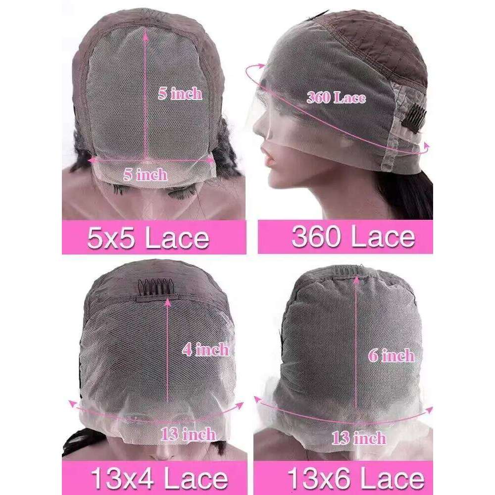 HD Transparent 13x4 13x6 Body Wave Front Pre Plucked 360 Lace Frontal Human Hair Wigs For Women 5x5 Closure Wig